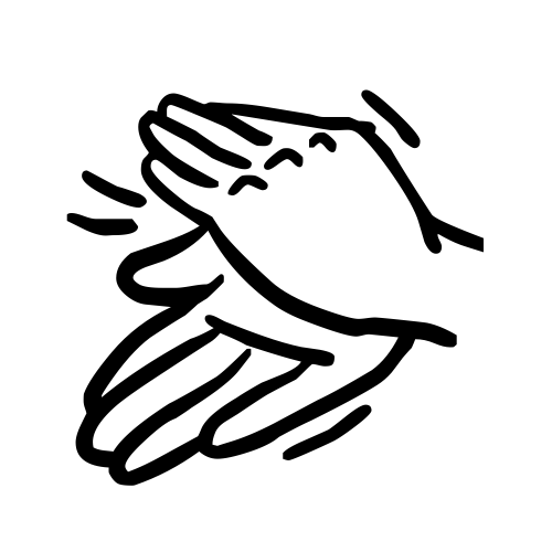 👏 Emoji Domain black and white Symbola rendering